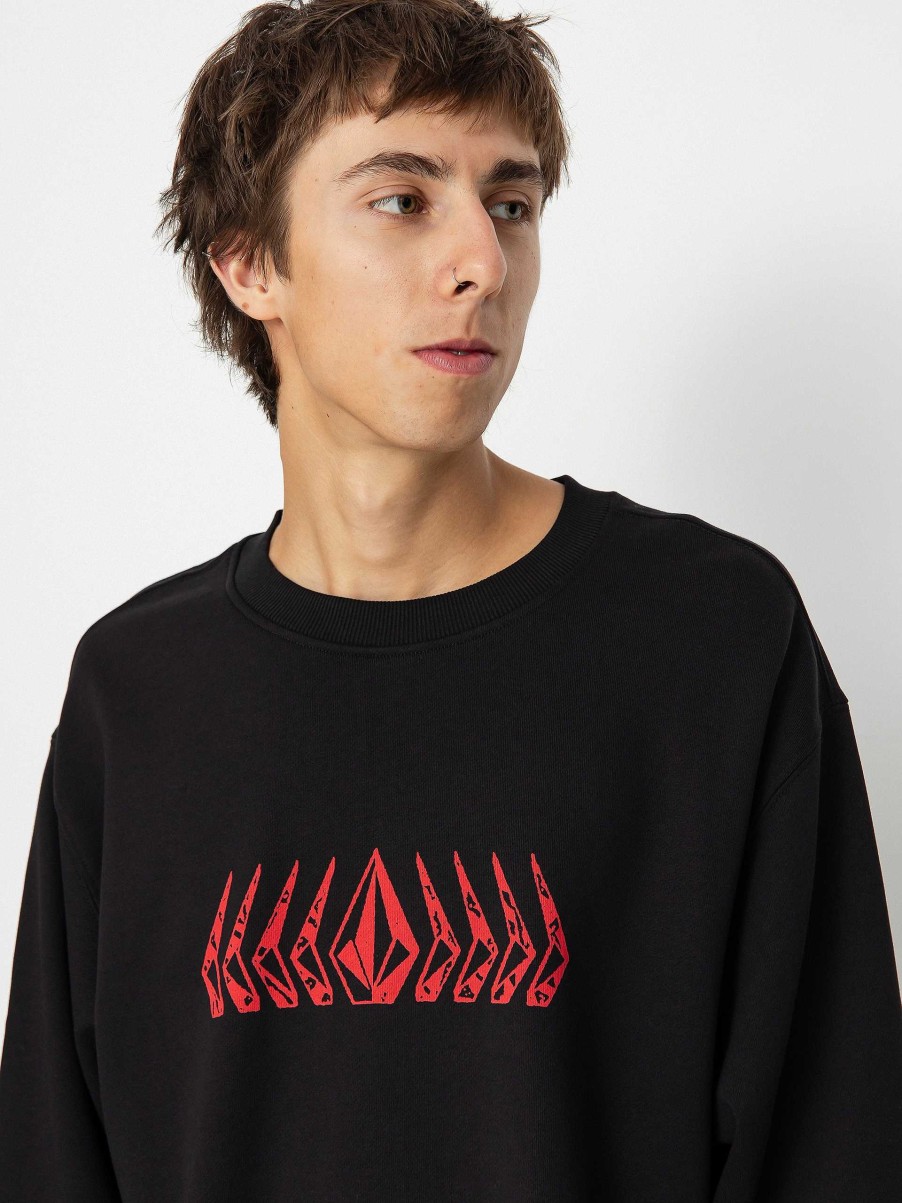 Clothing Volcom Sweatshirts/Hoodies | Volcom Watanite Crew Sweatshirt Black