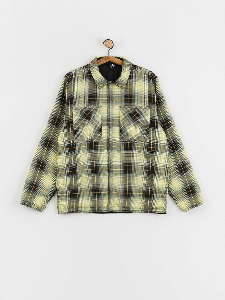 Clothing The North Face Shirts | The North Face Afterburner Insulated Flannel Shirt Black/Green