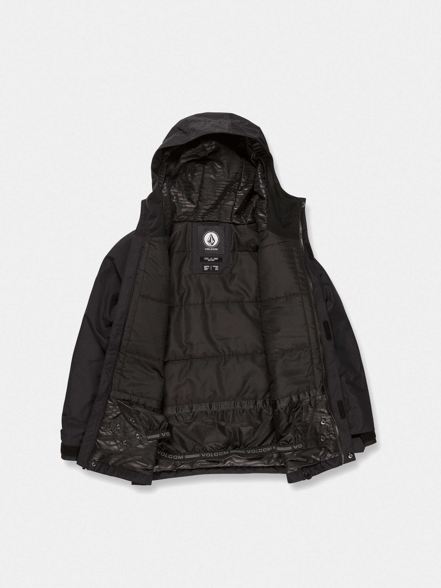 Clothing Volcom Snowboard Jackets | Volcom Stone.91 Ins Jr Snowboard Jacket Black