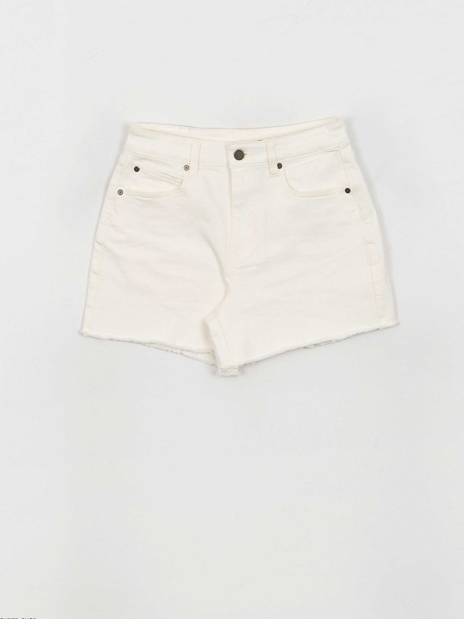 Clothing Volcom Shorts | Volcom Stn Step Hirise Shorts Wmn White