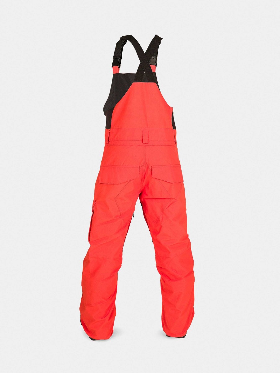 Clothing Volcom Snowboard Pants | Volcom Barkley Ins Bib Overall Jr Snowboard Pants Red