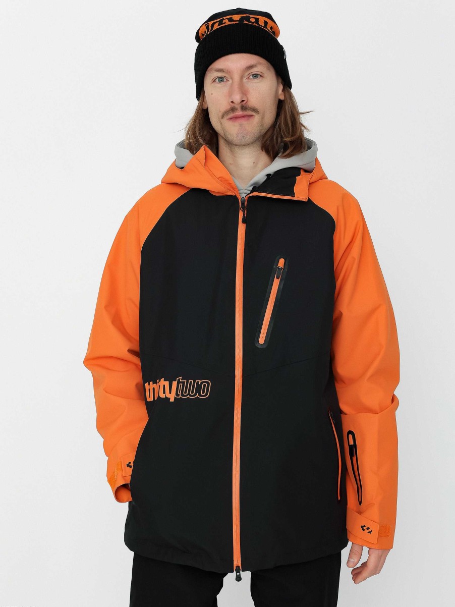 Clothing ThirtyTwo Snowboard Jackets | Mens Thirtytwo Grasser Snowboard Jacket Orange