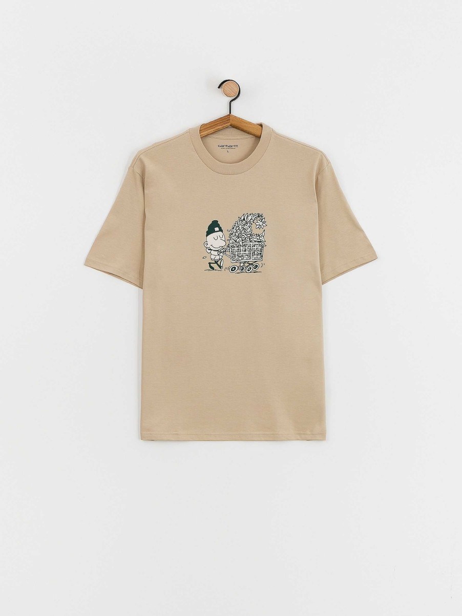 Clothing Carhartt WIP T-Shirts | Carhartt Wip Shopper T-Shirt Beige