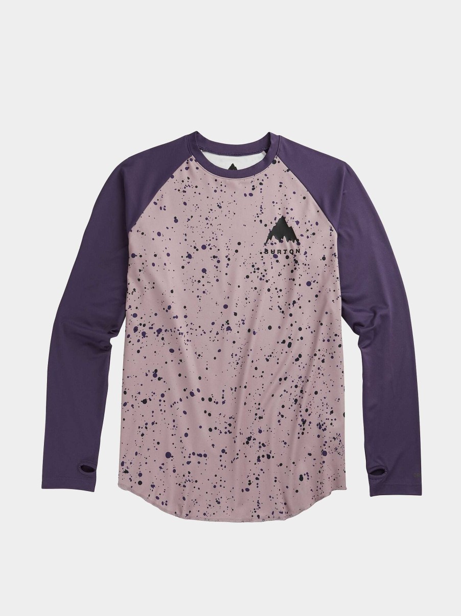 Clothing Burton Longsleeves | Burton Roadie Base Layer Tech Longsleeve Violet