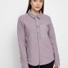 Clothing Burton Shirts | Burton Hearth Snap Up Shirt Wmn Violet