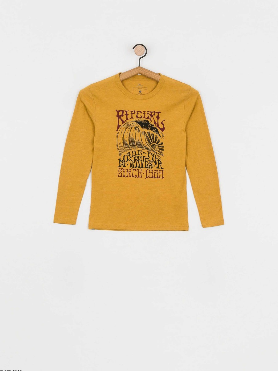 Clothing Rip Curl Longsleeves | Rip Curl Big Sky Jr Longsleeve Yellow