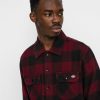 Clothing Dickies Shirts | Dickies New Sacramento Shirt Burgundy