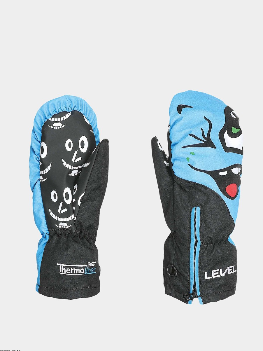 Clothing Level Snowboard Gloves | Level Lucky Mitt Jr Gloves Blue/Black