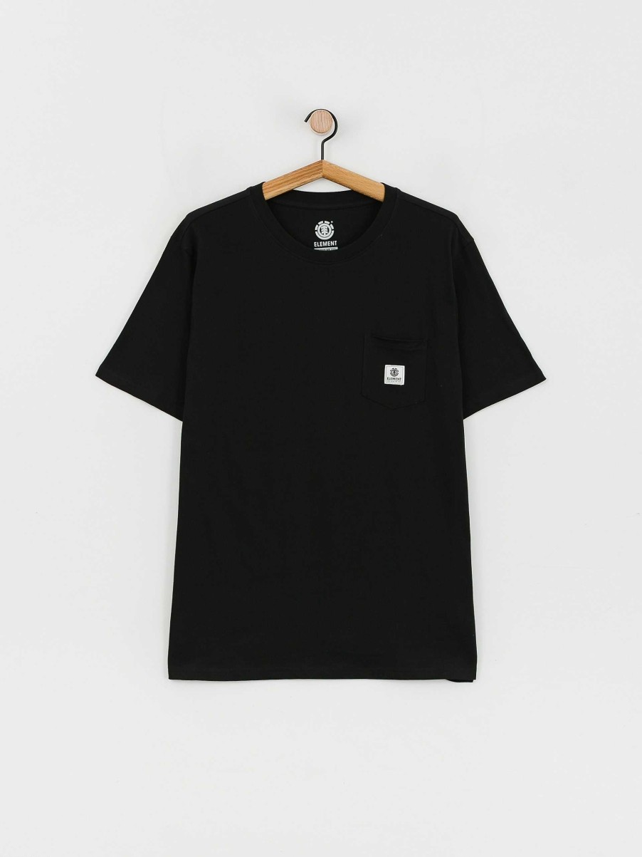 Clothing Element T-Shirts | Element Basic Pocket Label T-Shirt Black