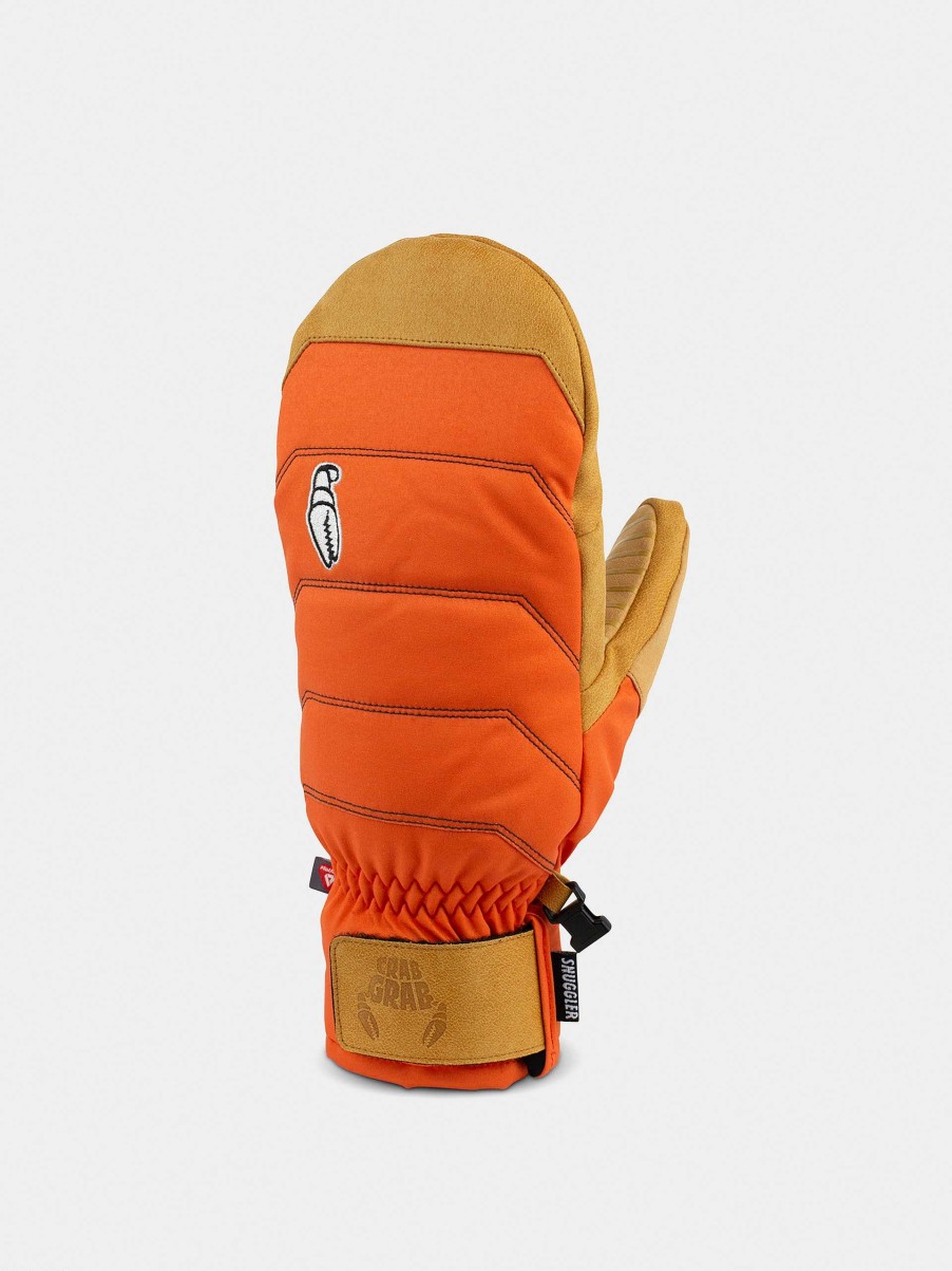 Clothing Crab Grab Snowboard Gloves | Crab Grab Snuggler Mitt Gloves Orange