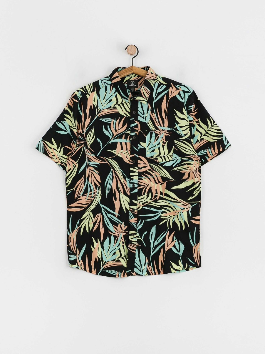 Clothing Volcom Shirts | Volcom Bleeding Leaf Shirt Black