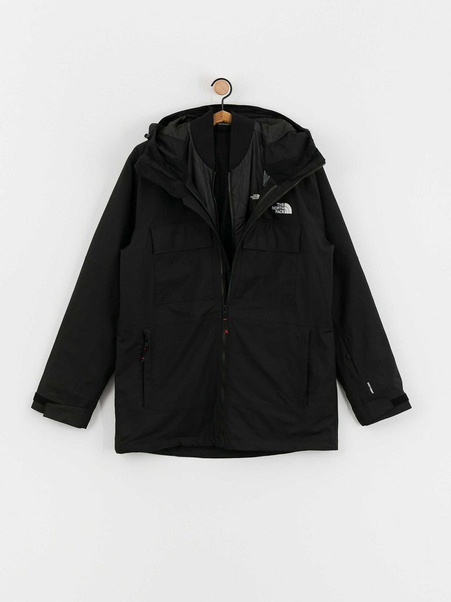 Clothing The North Face Snowboard Jackets | Mens The North Face Fourbarrel Triclimate Snowboard Jacket Black