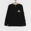 Clothing Quiksilver Longsleeves | Quiksilver Omni Logo Longsleeve Black