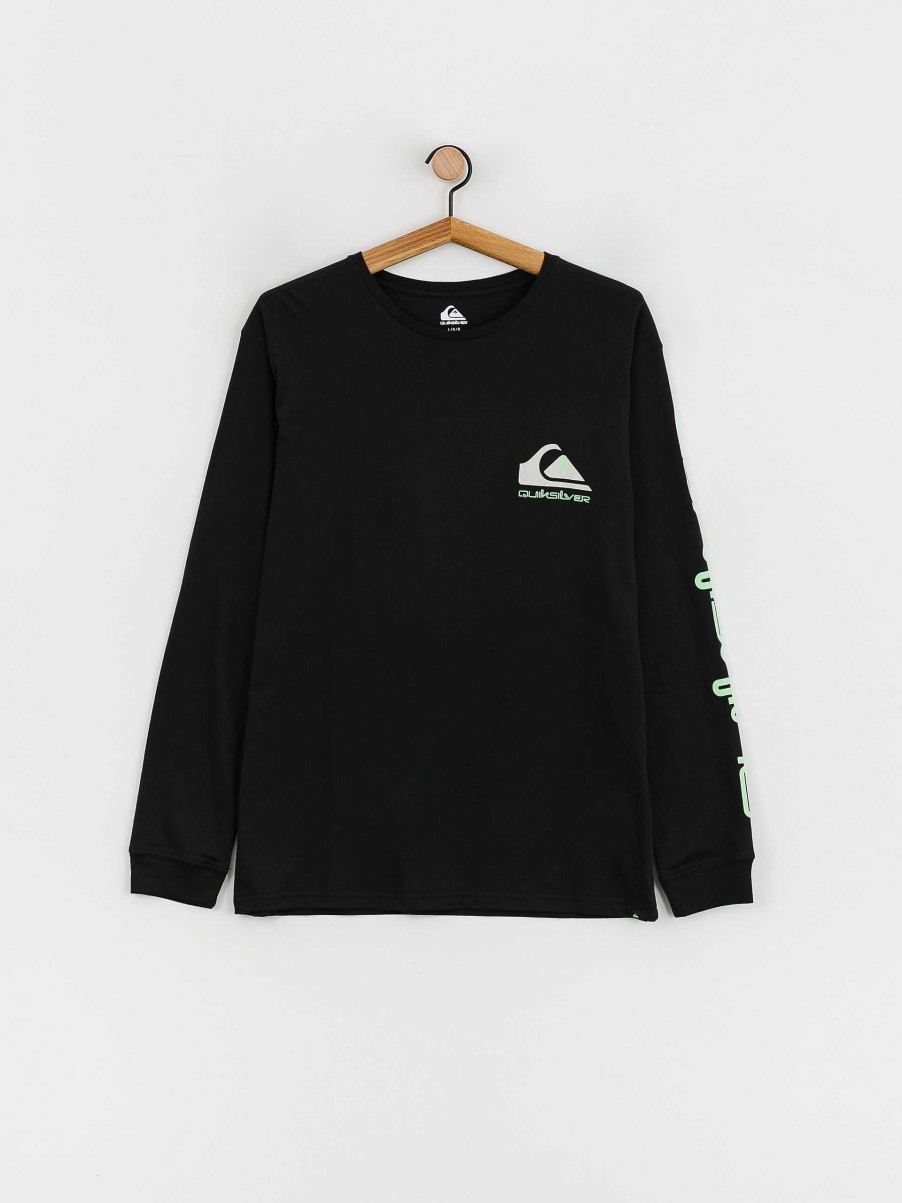 Clothing Quiksilver Longsleeves | Quiksilver Omni Logo Longsleeve Black