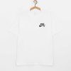 Clothing Nike SB T-Shirts | Nike Sb Left Chest Script T-Shirt White