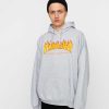 Clothing Thrasher Sweatshirts/Hoodies | Thrasher Hoodie Flame Hd Grey