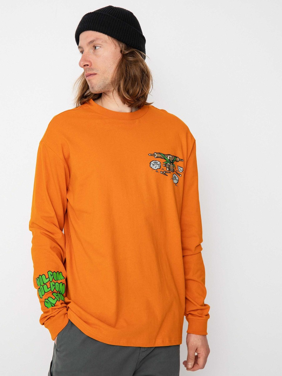 Clothing Volcom Longsleeves | Volcom Fa Todd Bratrud Longsleeve Orange