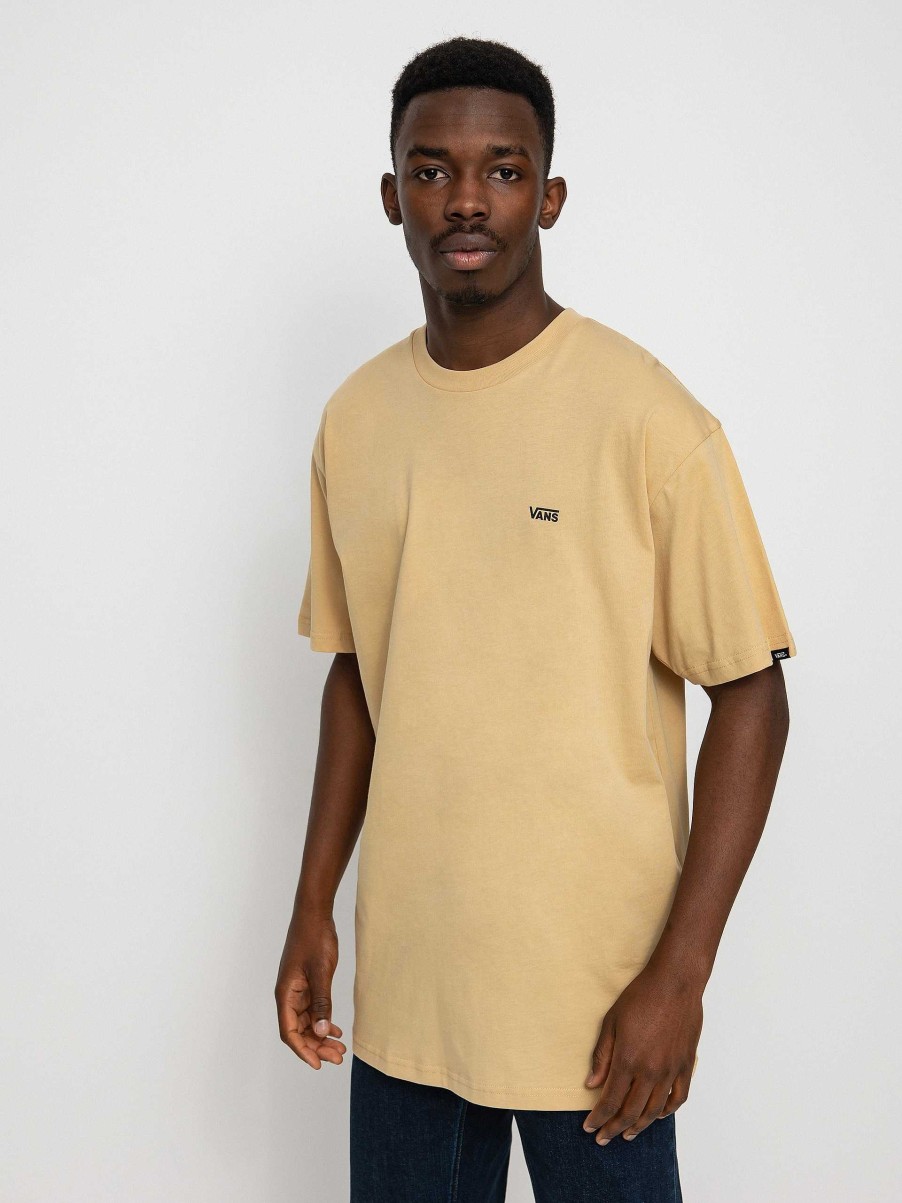 Clothing Vans T-Shirts | Vans Left Chest Logo T-Shirt Yellow