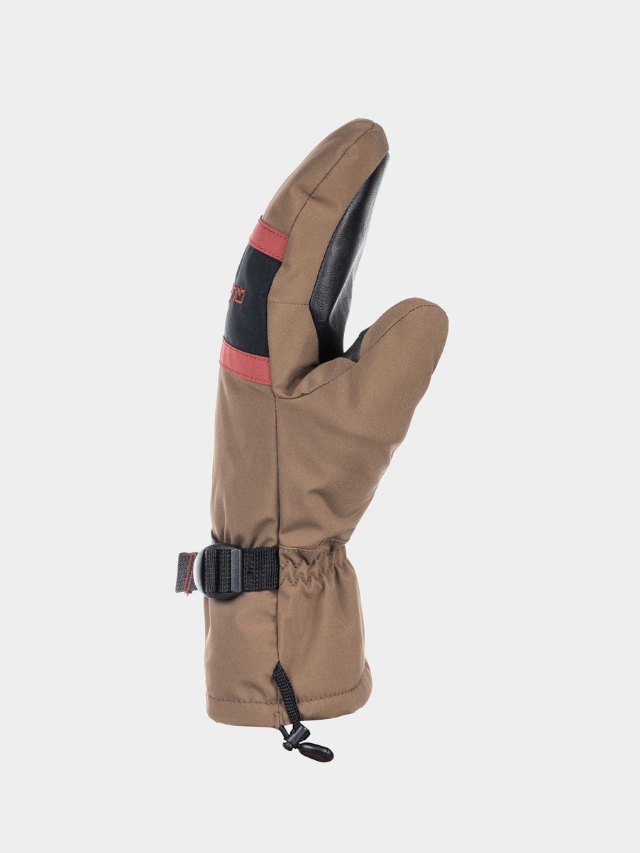 Clothing Quiksilver Snowboard Gloves | Quiksilver Broad Peak Mitt Gloves Brown