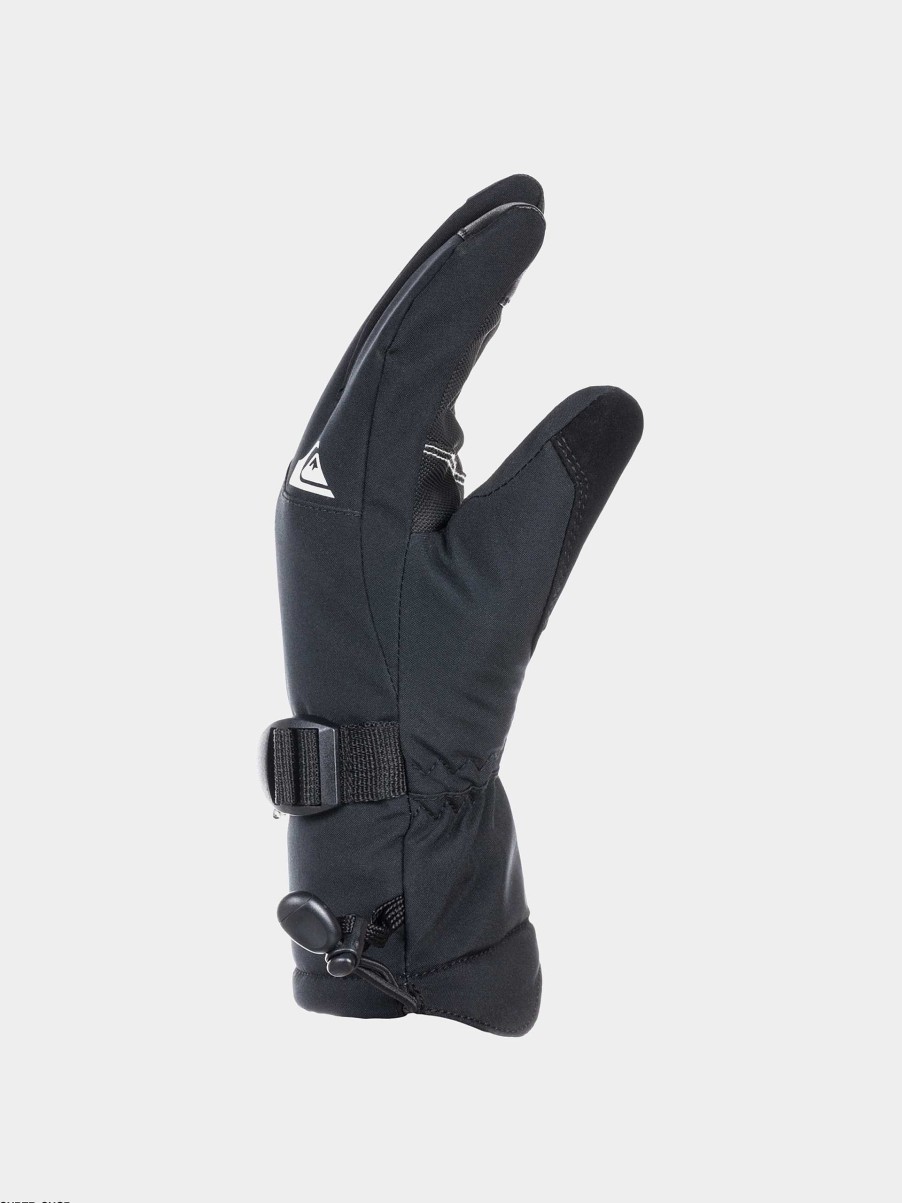 Clothing Quiksilver Snowboard Gloves | Quiksilver Mission Jr Gloves Black