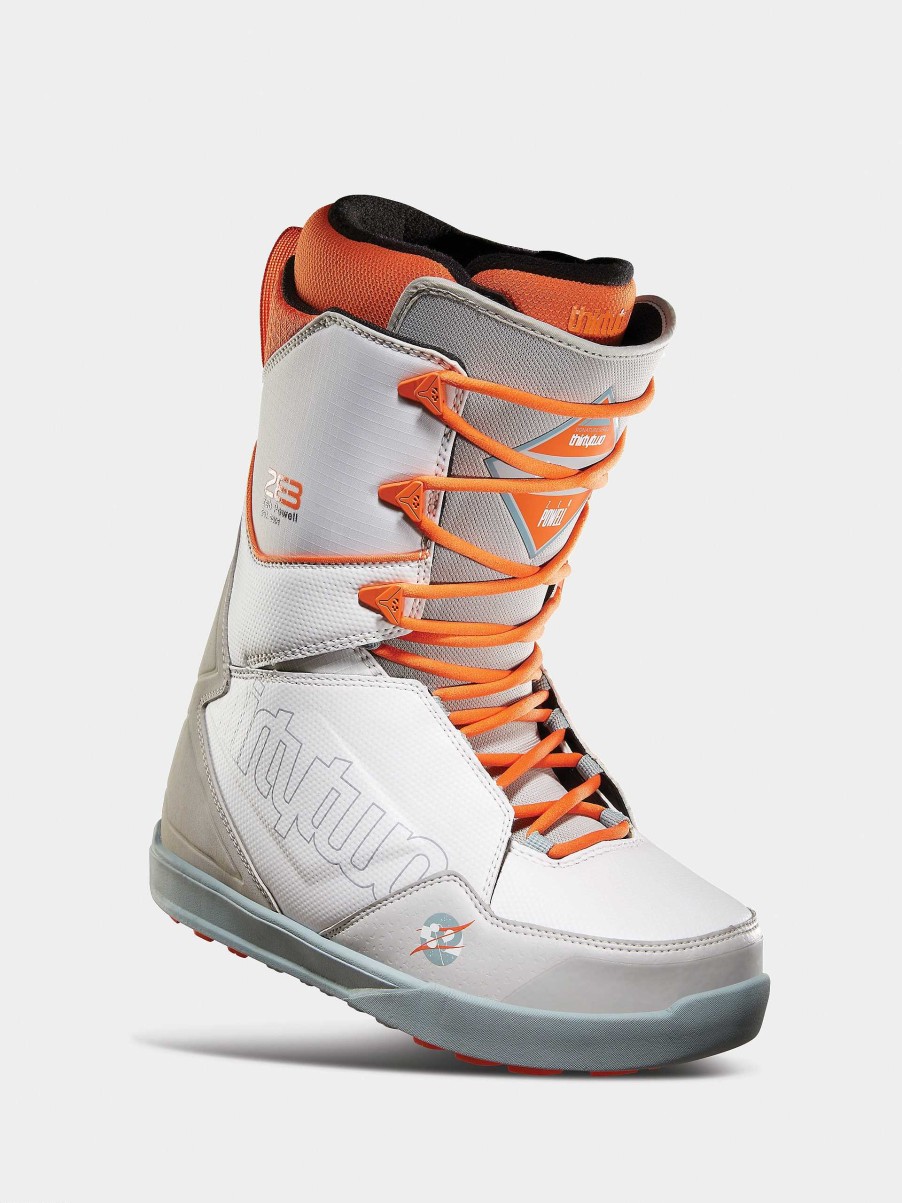 Shoe ThirtyTwo Medium | Mens Thirtytwo Lashed Powell Snowboard Boots White/Orange