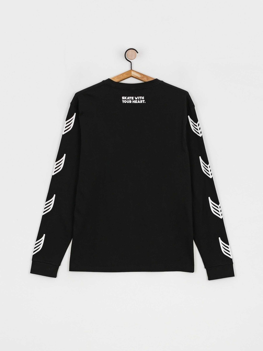 Clothing Cariuma Longsleeves | Cariuma Leaf Longsleeve Black