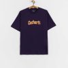 Clothing Carhartt WIP T-Shirts | Carhartt Wip Spin Script T-Shirt Violet