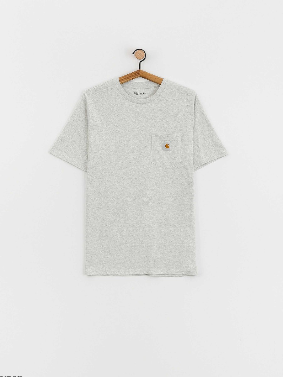 Clothing Carhartt WIP T-Shirts | Carhartt Wip Pocket T-Shirt Grey