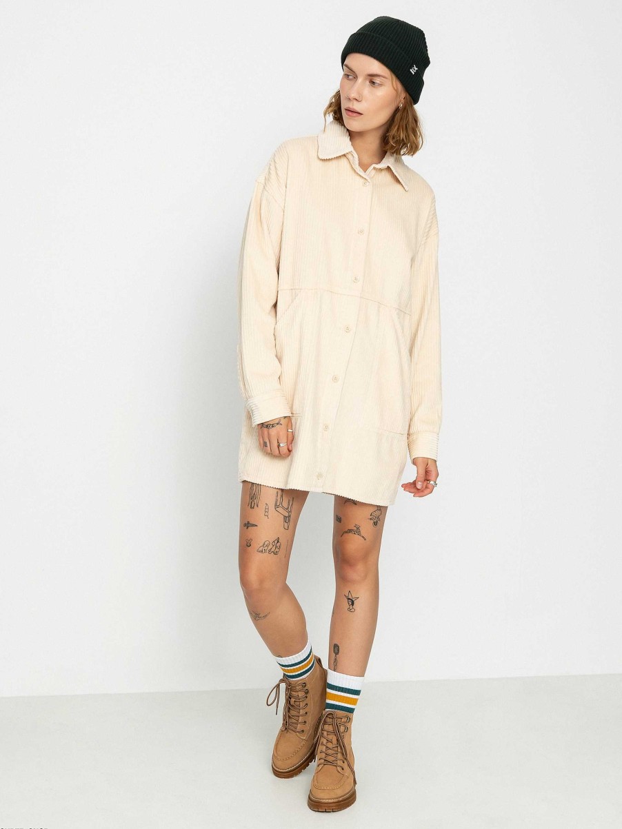 Clothing Billabong Dresses | Billabong Winter Waves Dress Wmn Beige