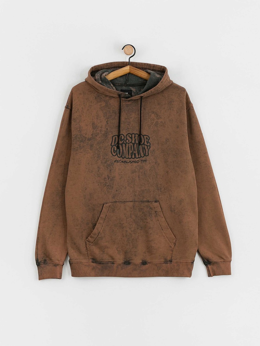 Clothing DC Sweatshirts/Hoodies | Dc Contour Hd Hoodie Brown