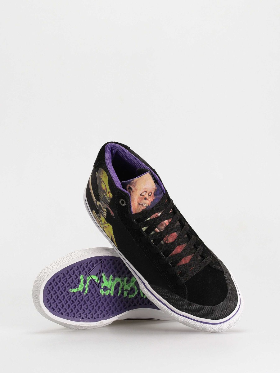 Shoe Emerica High-Tops | Emerica Omen Hi X Dinosaur Shoes Black