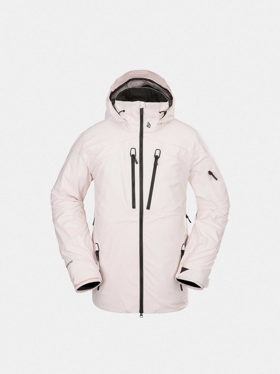 Clothing Volcom Snowboard Jackets | Mens Volcom Guch Stretch Gore Snowboard Jacket Pink