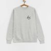 Clothing eS Sweatshirts/Hoodies | Es Mini Script Crewneck Sweatshirt Grey