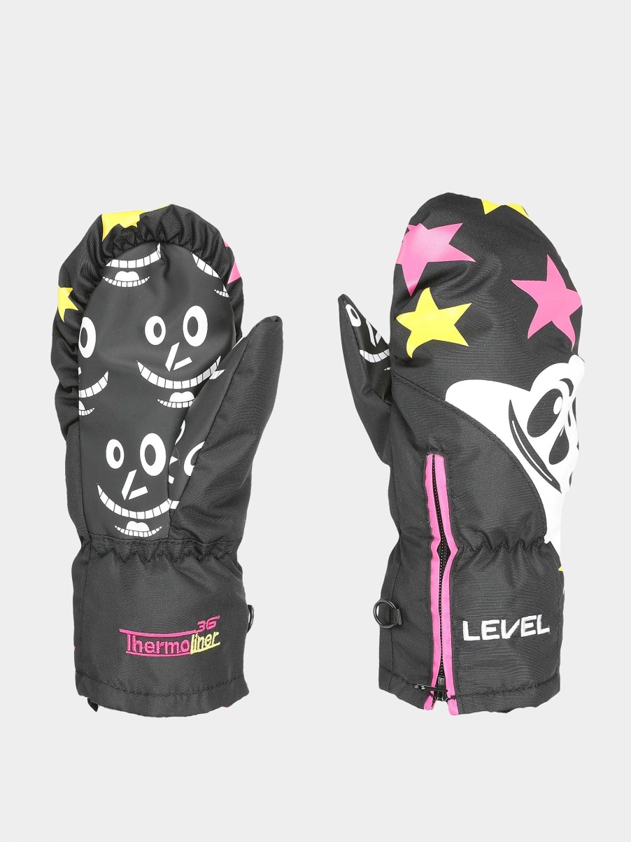 Clothing Level Snowboard Gloves | Level Lucky Mitt Jr Gloves Black