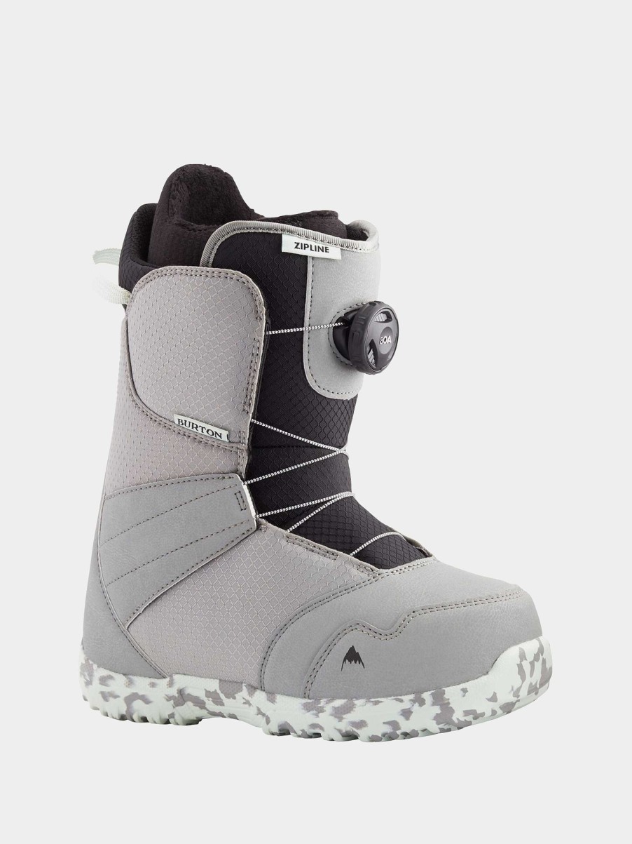 Shoe Burton Soft | Burton Zipline Boa Jr Snowboard Boots Grey