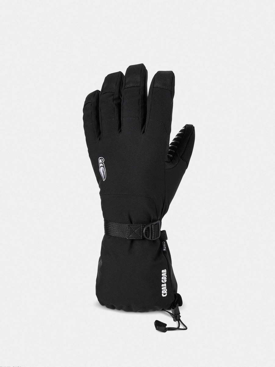 Clothing Crab Grab Snowboard Gloves | Crab Grab Cinch Glove Gloves Black