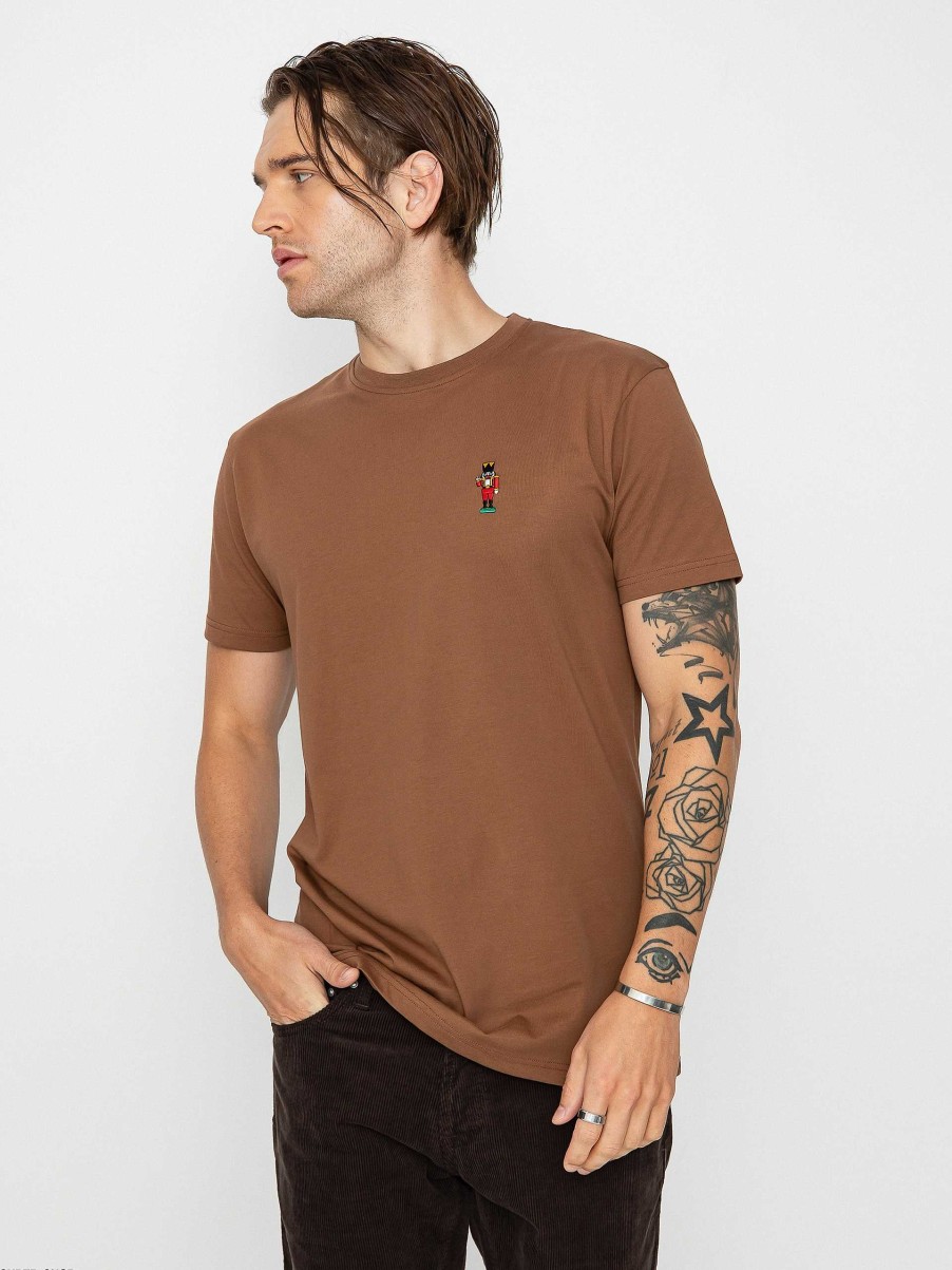 Clothing Iriedaily T-Shirts | Iriedaily Nutcrax Emb T-Shirt Brown