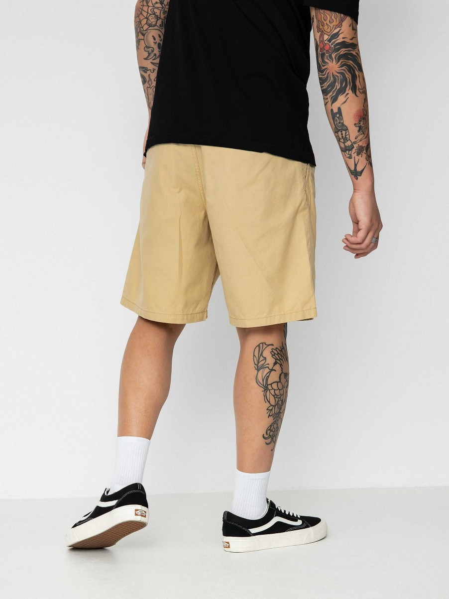 Clothing Vans Shorts | Vans Authentic Chino Pleated Louniwe Shorts Brown