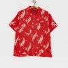 Clothing Brixton Shirts | Brixton Bunker Slub Shirt Red