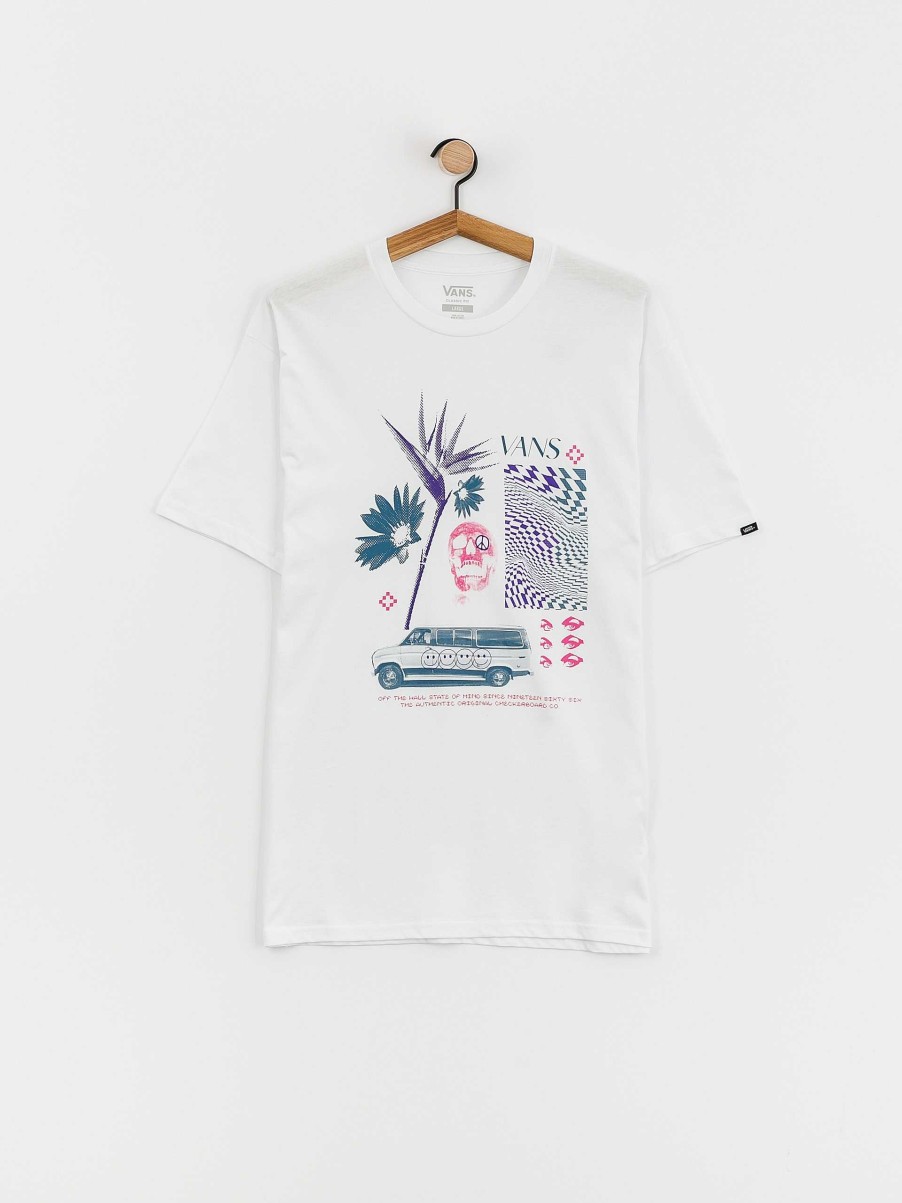 Clothing Vans T-Shirts | Vans Warped Vacation T-Shirt White