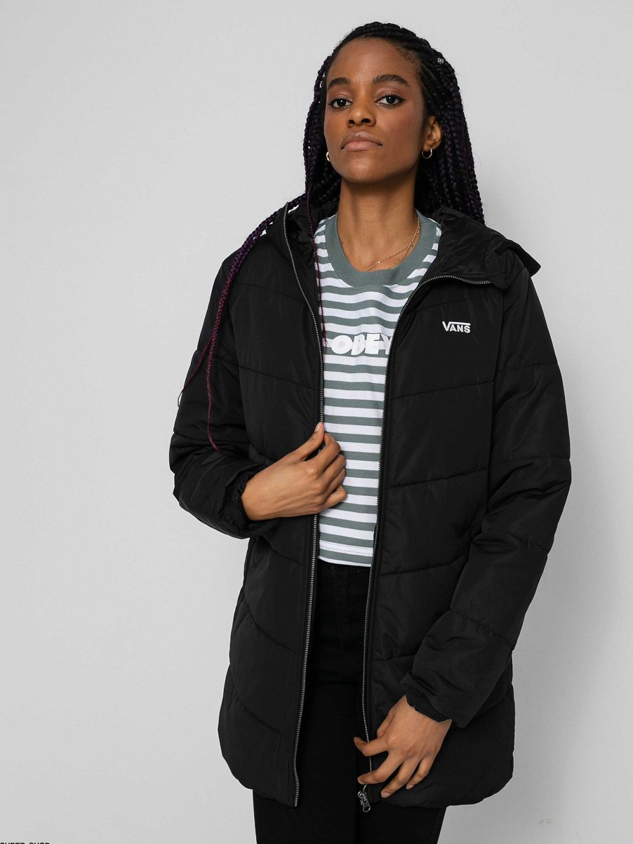 Clothing Vans Jackets | Vans Foundry Long Mte Jacket Wmn Black