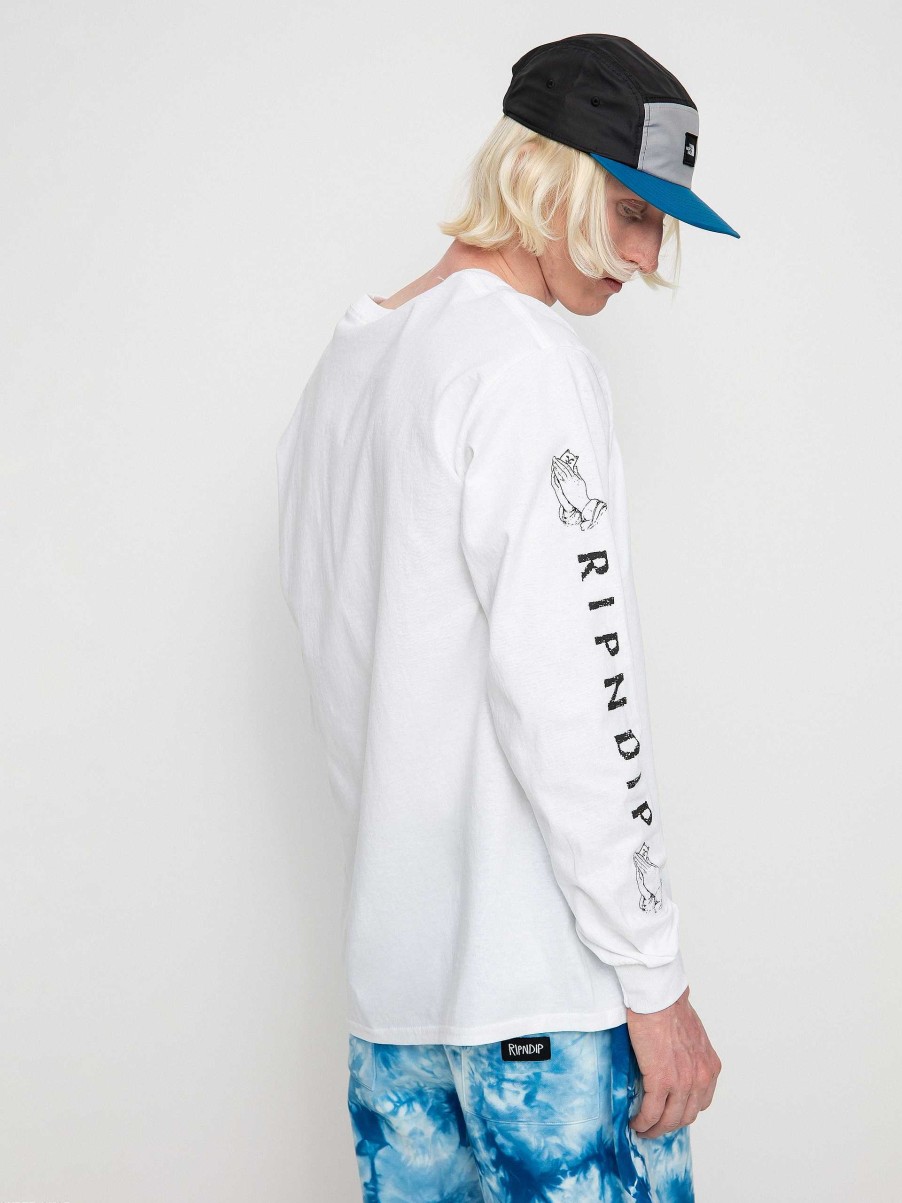 Clothing RipNDip Longsleeves | Ripndip Longsleeve Lord Nermal White