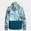 Clothing Quiksilver Snowboard Jackets | Mens Quiksilver Mission Printed Block Snowboard Jacket Blue