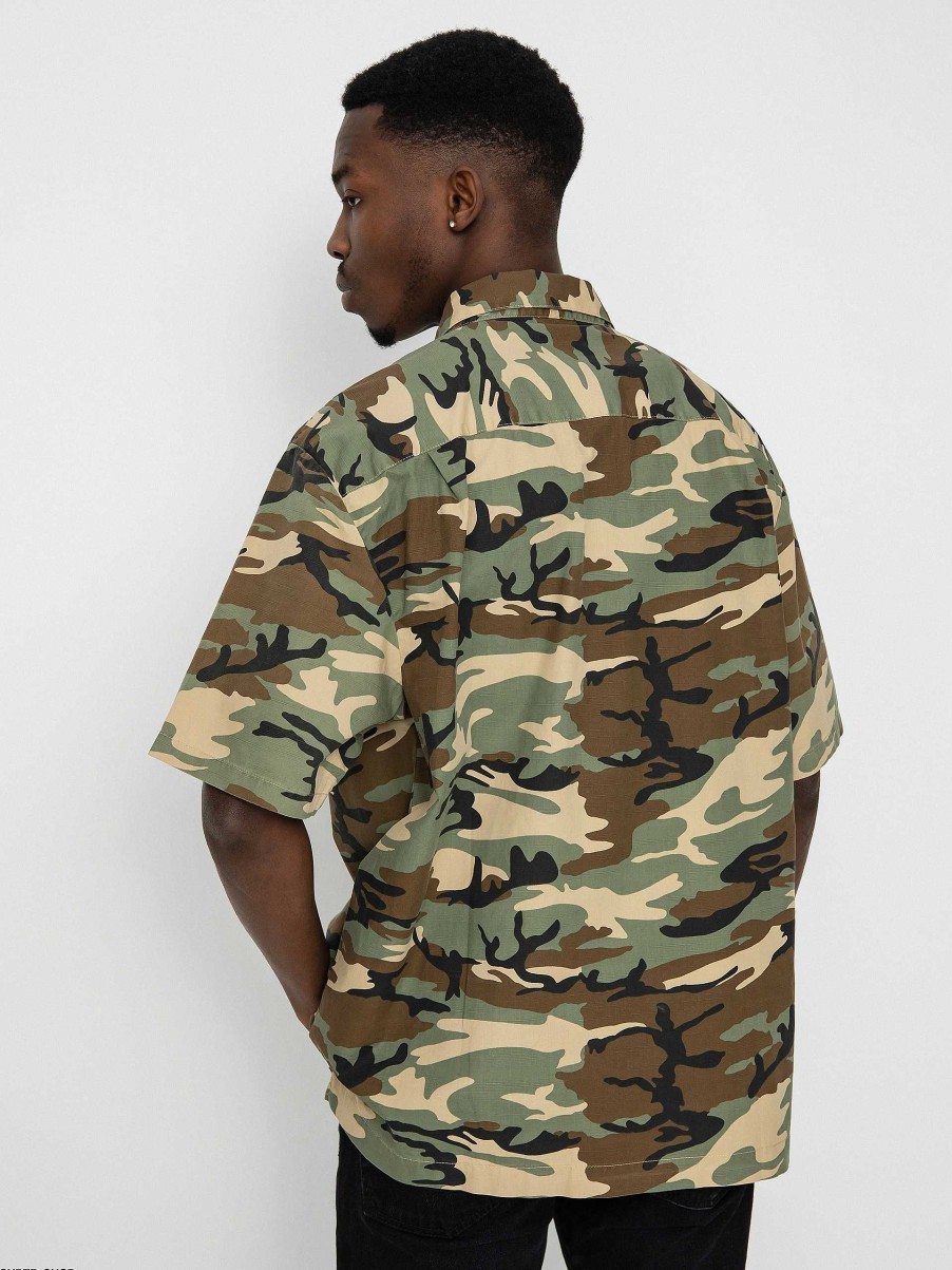 Clothing Brixton Shirts | Brixton Surplus Shirt Camo