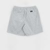 Clothing Vans Shorts | Vans Range Check Cord Louniwe E Waist Shorts White/Grey