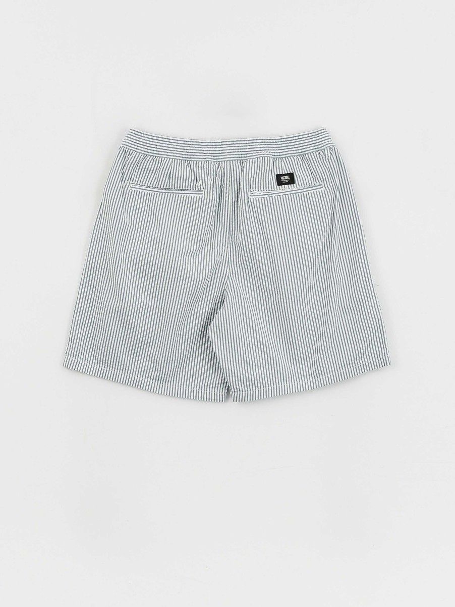 Clothing Vans Shorts | Vans Range Check Cord Louniwe E Waist Shorts White/Grey