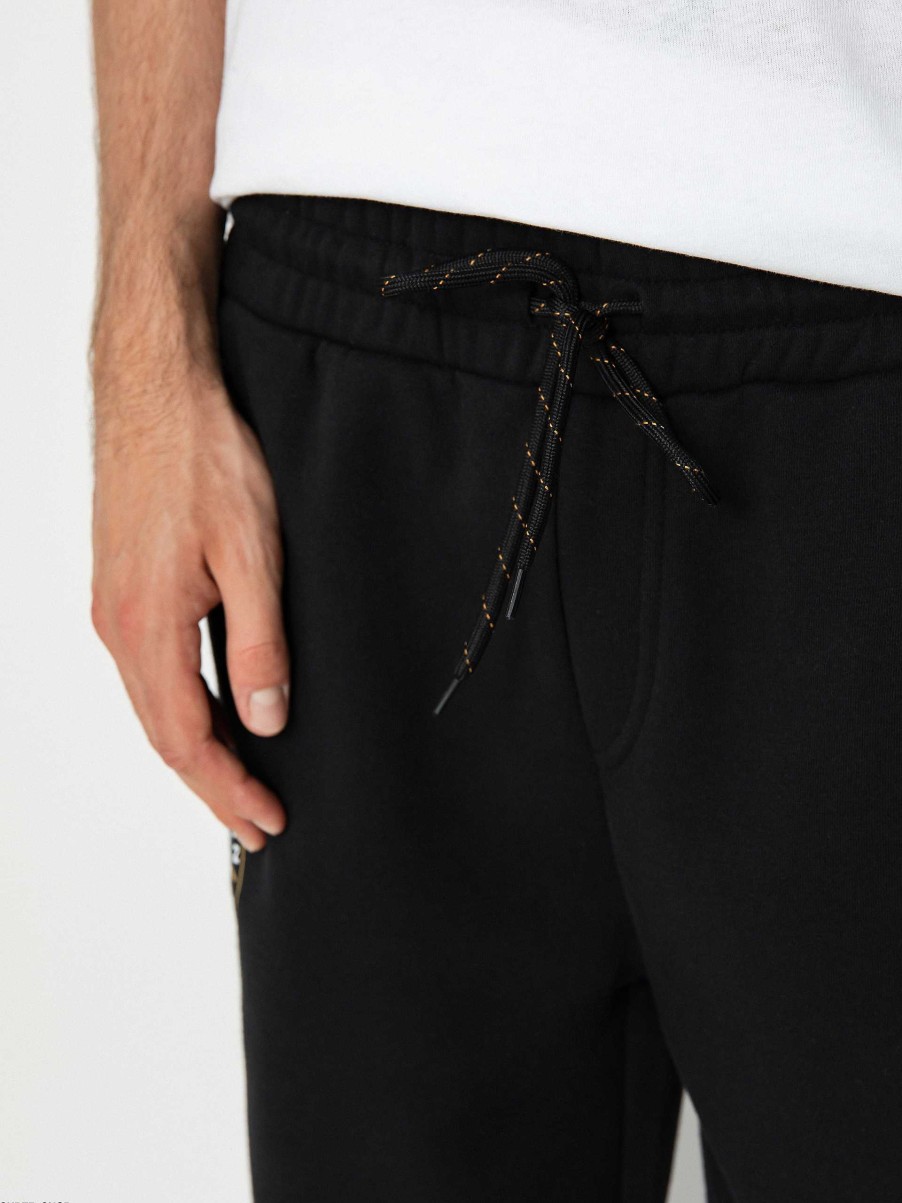 Clothing Brixton Pants | Brixton Crest Line Fleece Sweat Pants Black