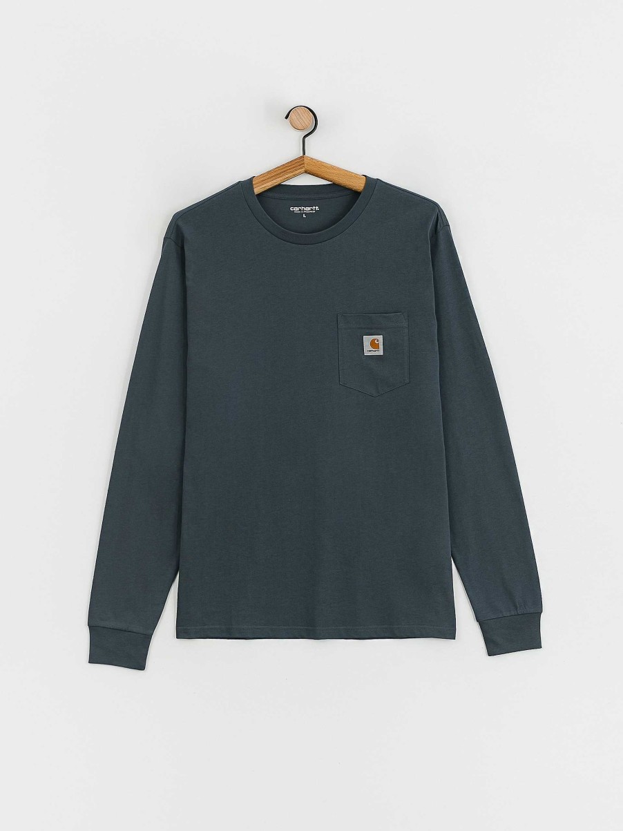 Clothing Carhartt WIP Longsleeves | Carhartt Wip Pocket Longsleeve Blue