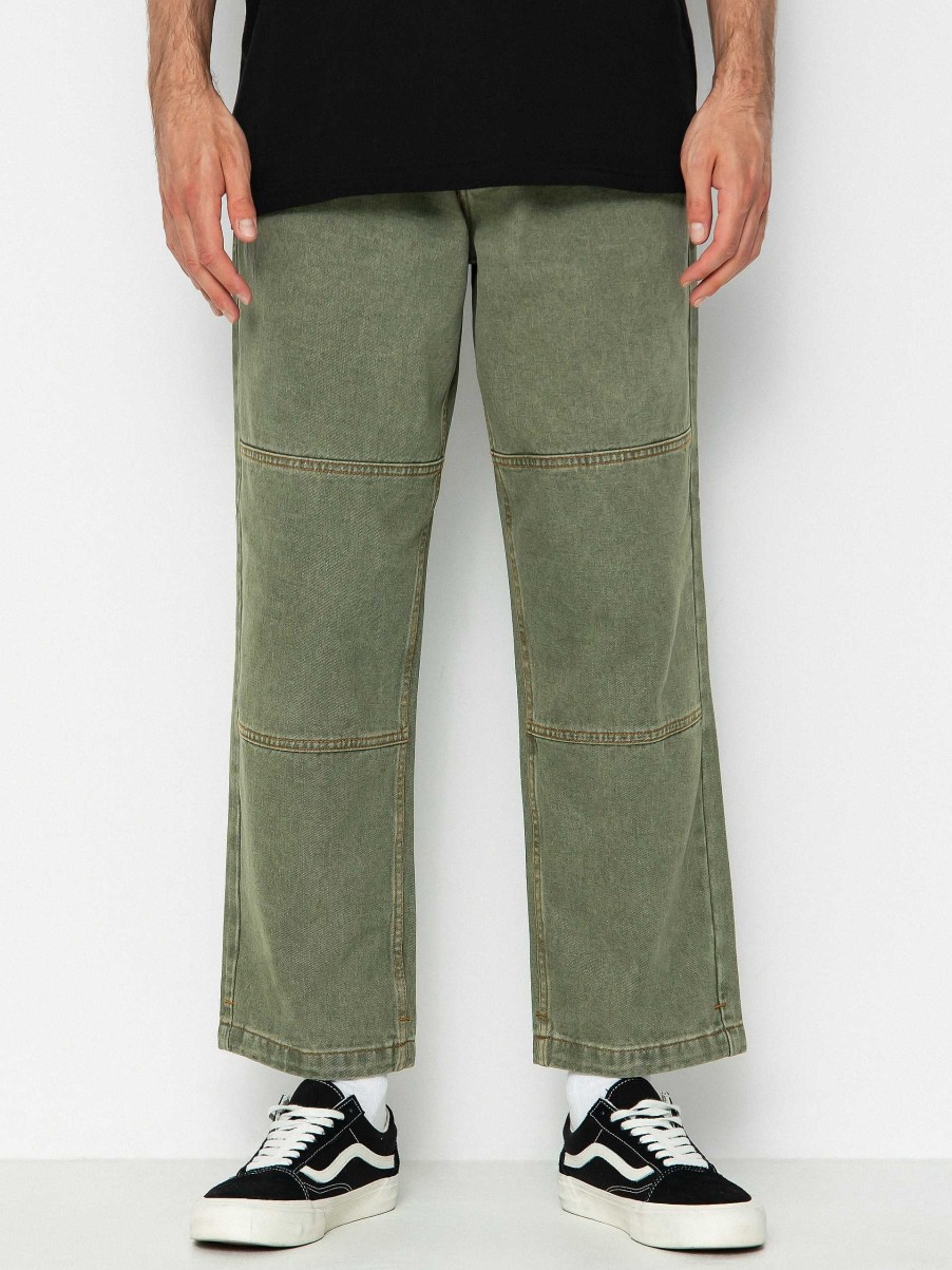 Clothing Santa Cruz Pants | Santa Cruz Classic Label Panel Jean Pants Green