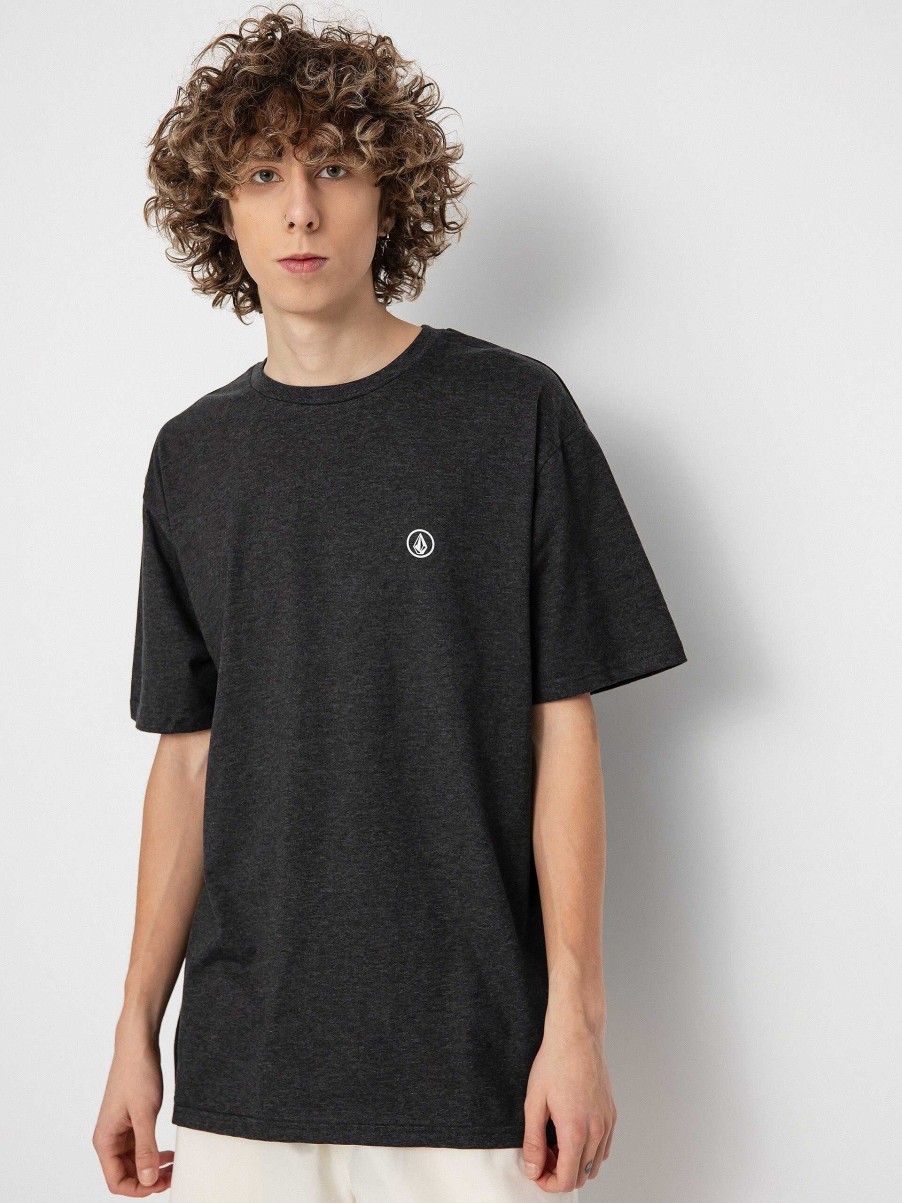 Clothing Volcom T-Shirts | Volcom Circle Blanks Hth T-Shirt Black